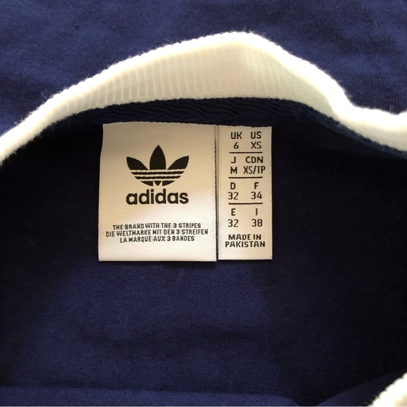 Adidas 3/4 Sleeve Casual/T-Shirt Dress With Crew Neck In Navy Blue - Picture 4 of 6